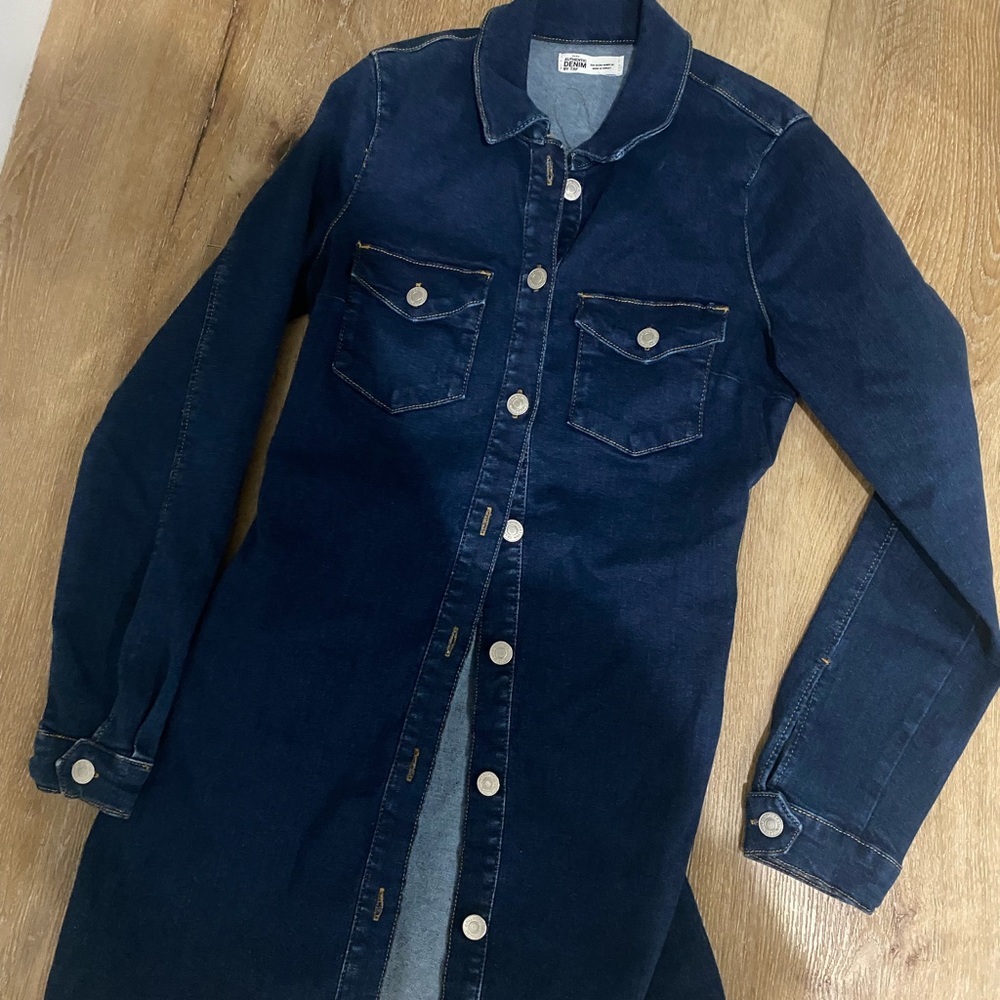Stretchy jean dress